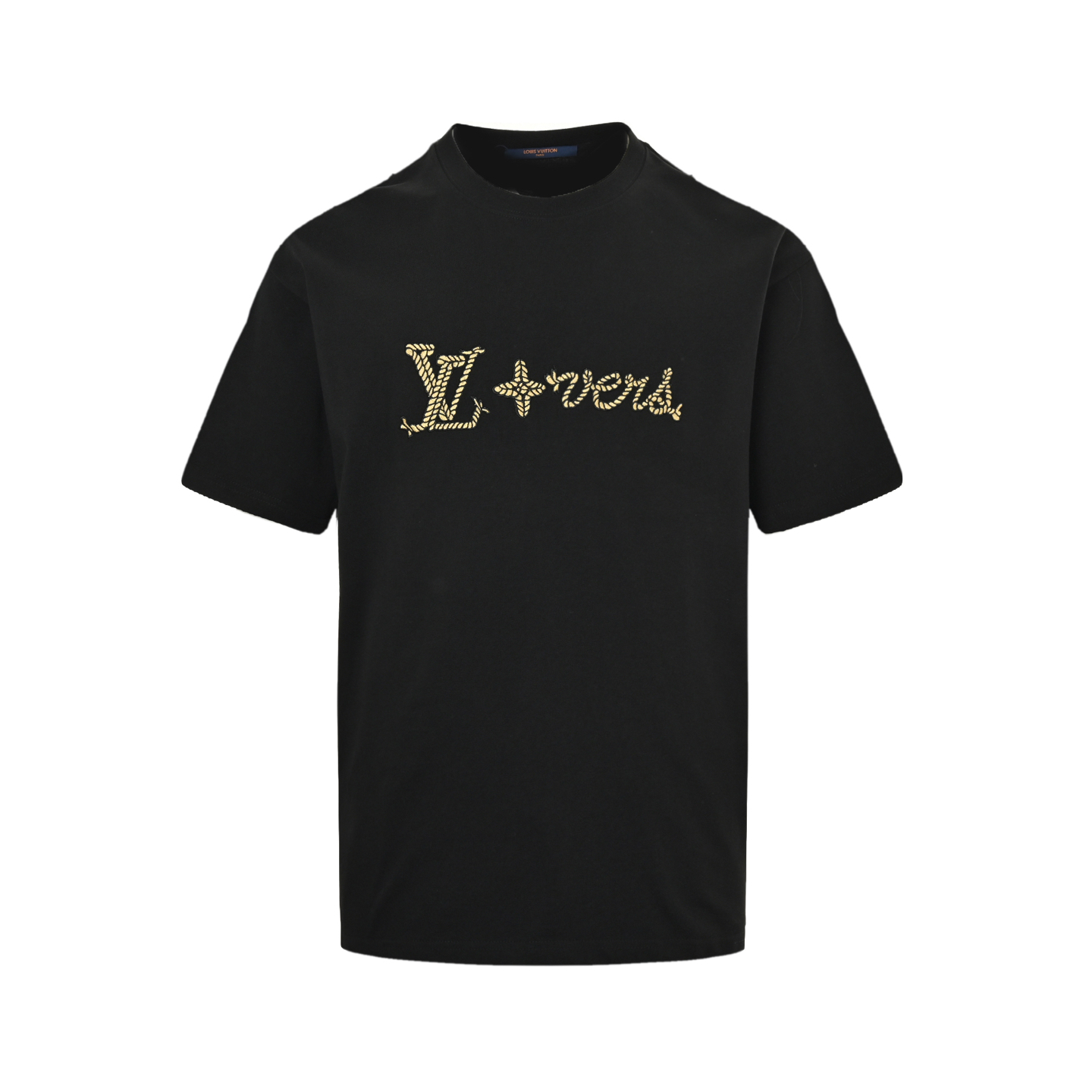 Louis Vuitton 25ss hemp rope knot embroidered short sleeves