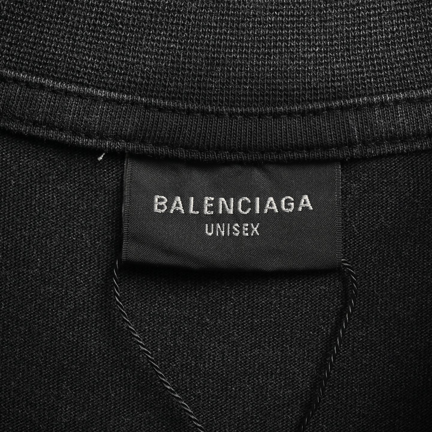 Balenciaga Night scene pattern faded letter print round neck short sleeves