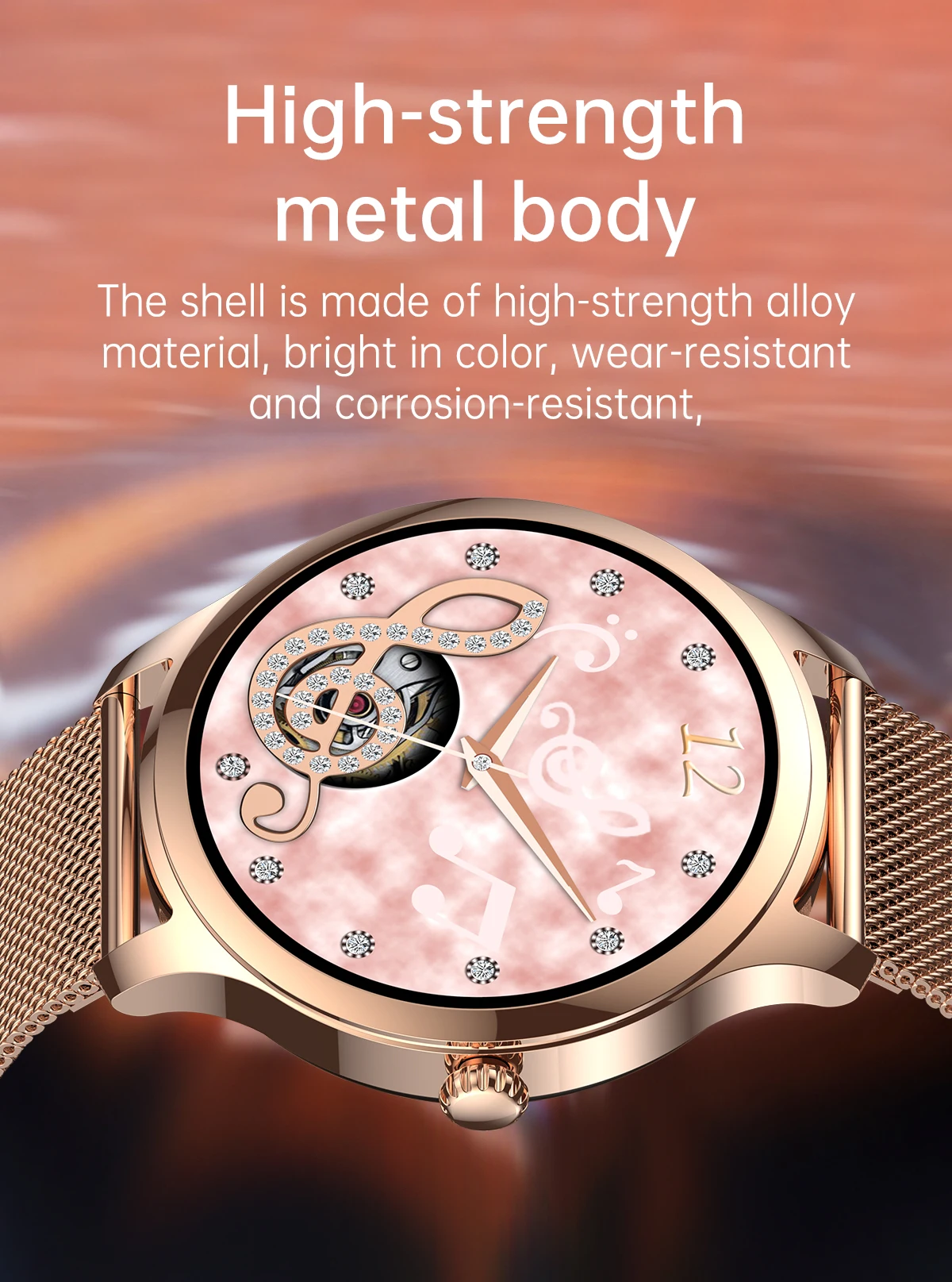 YPAY 2023 Women's Smartwatch Waterproof Sports Watch Bluetooth Talk 1.32-inch Full screen Touch Smartwatch for Huawei Xiaomi