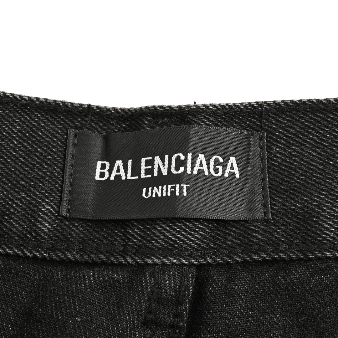Balenciaga 24Fw Cola Print Vintage Jeans