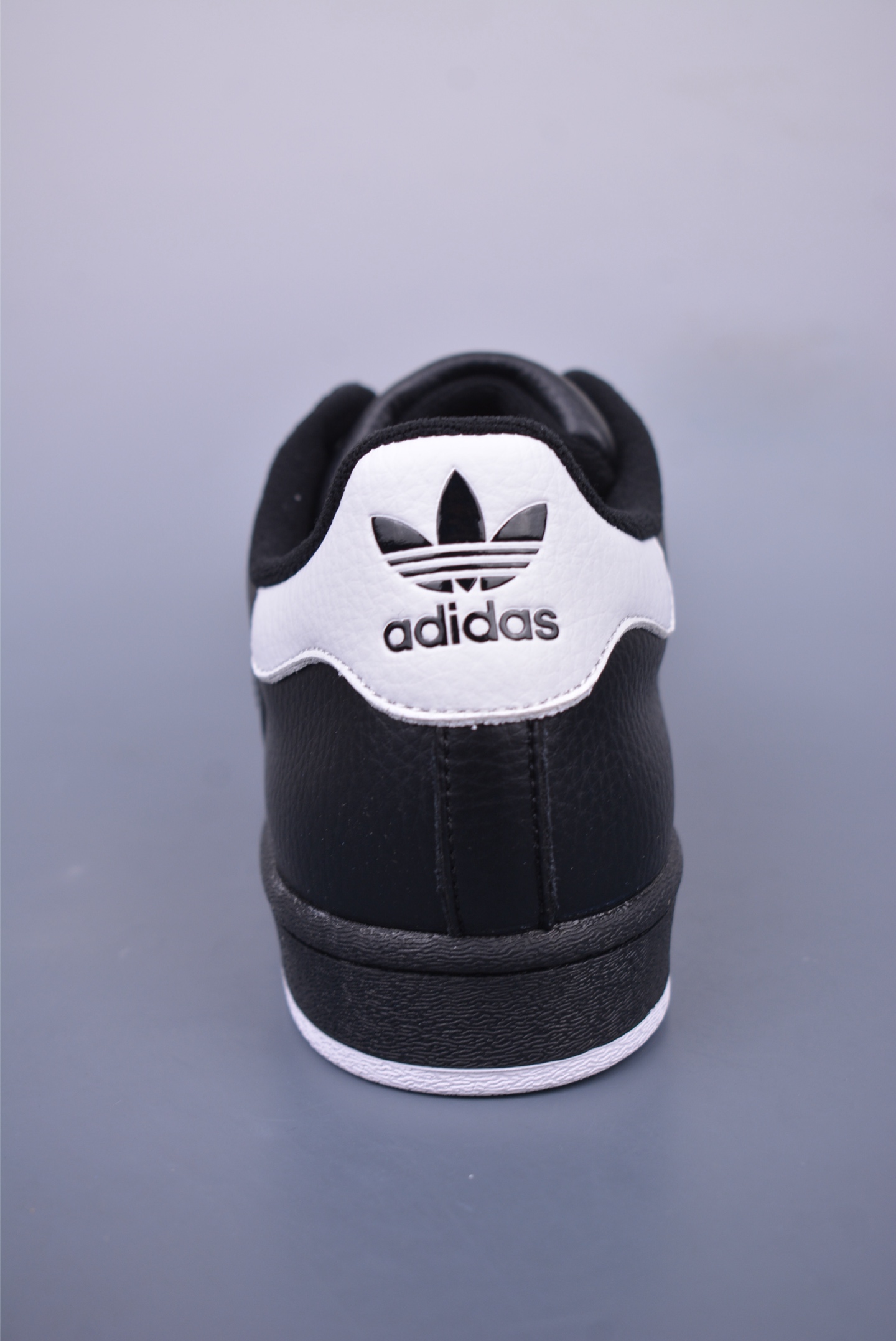 Adidas Originals Superstar Sneakers Leather Black and White JR0029