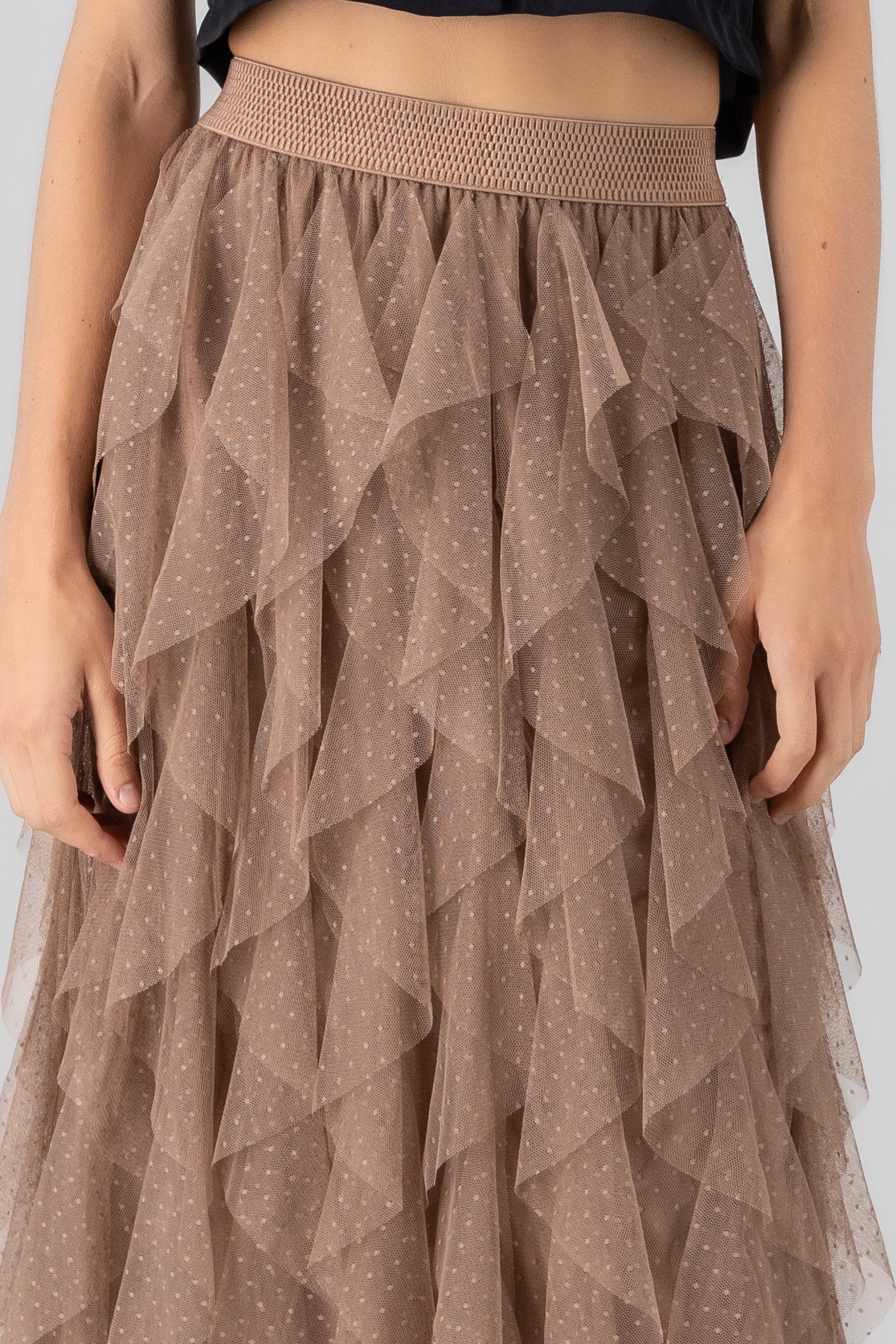 Ruffled Maxi Halle Skirt