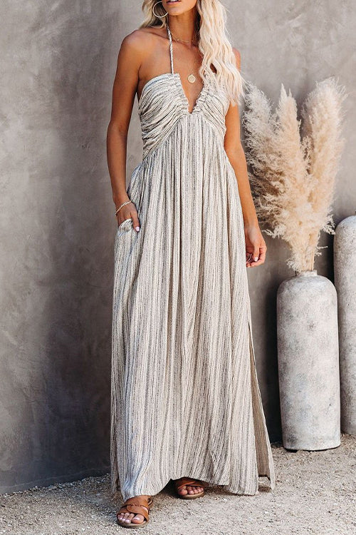 Heididress Spaghetti Strap Maxi Cami Dress with Pocket