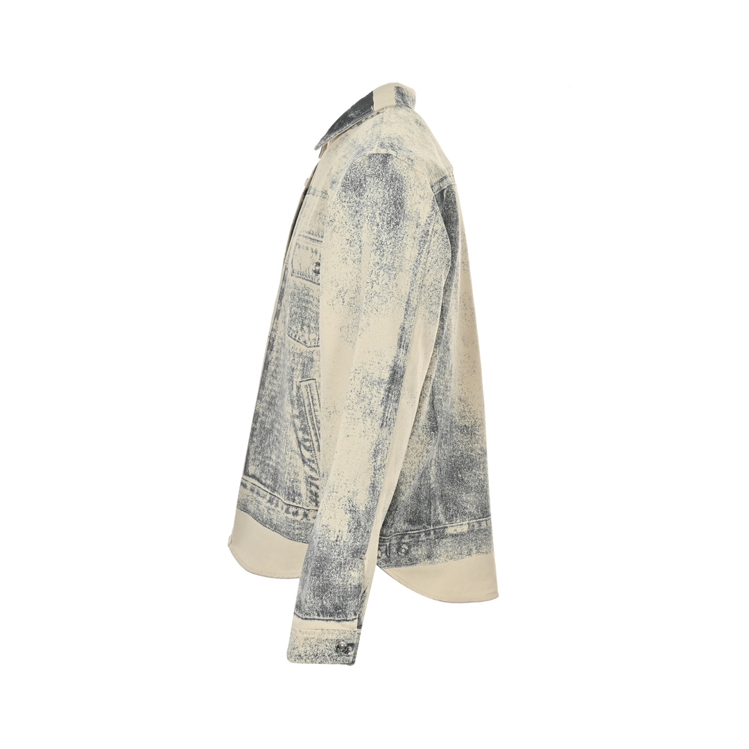 Dior 24Fw ink sketch print denim jacket