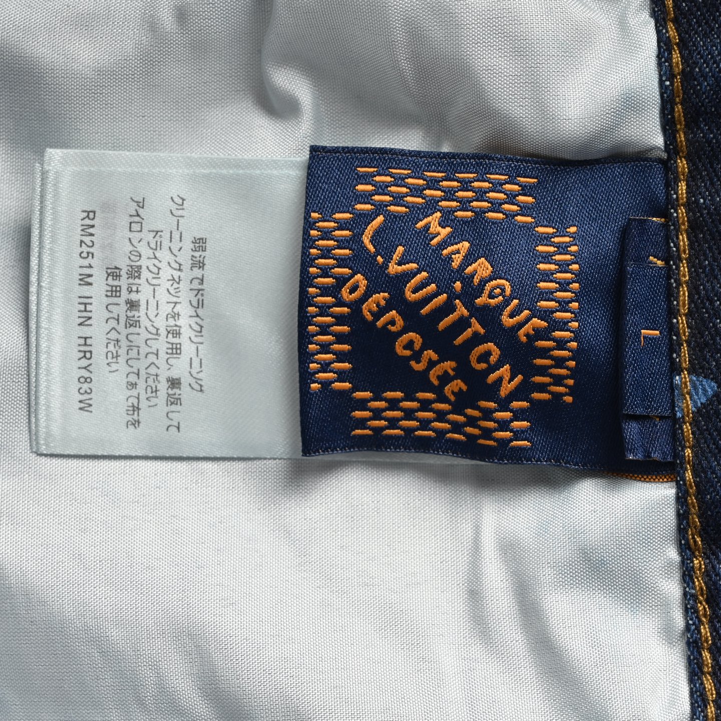 Louis Vuitton 25ss blue sky and white clouds print denim shorts