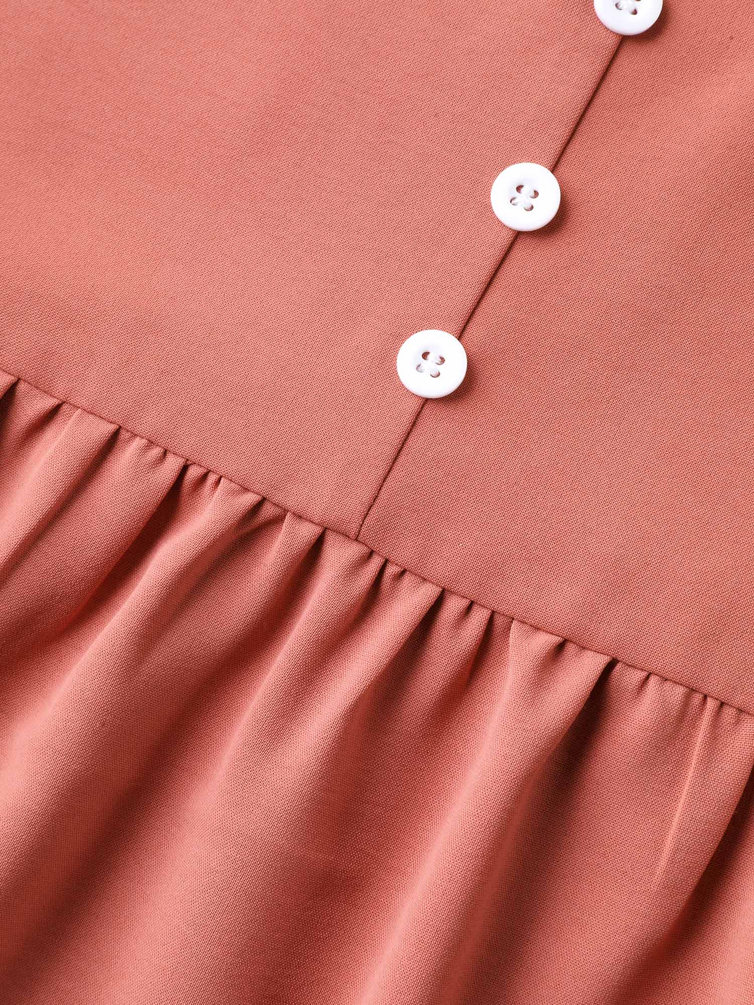 Shirred Back Button Detail Maxi Skirt