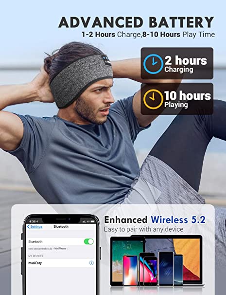 (🔥Last Day Promotion-SAVE 50% OFF)🎧EnjoySleep Bluetooth Headband Headphones-BUY 2 SETS GET 10% OFF & FREE SHIPPING