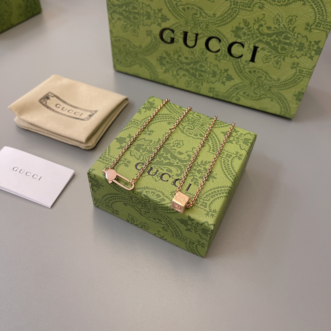 Gucci Cube Rose Gold Necklace