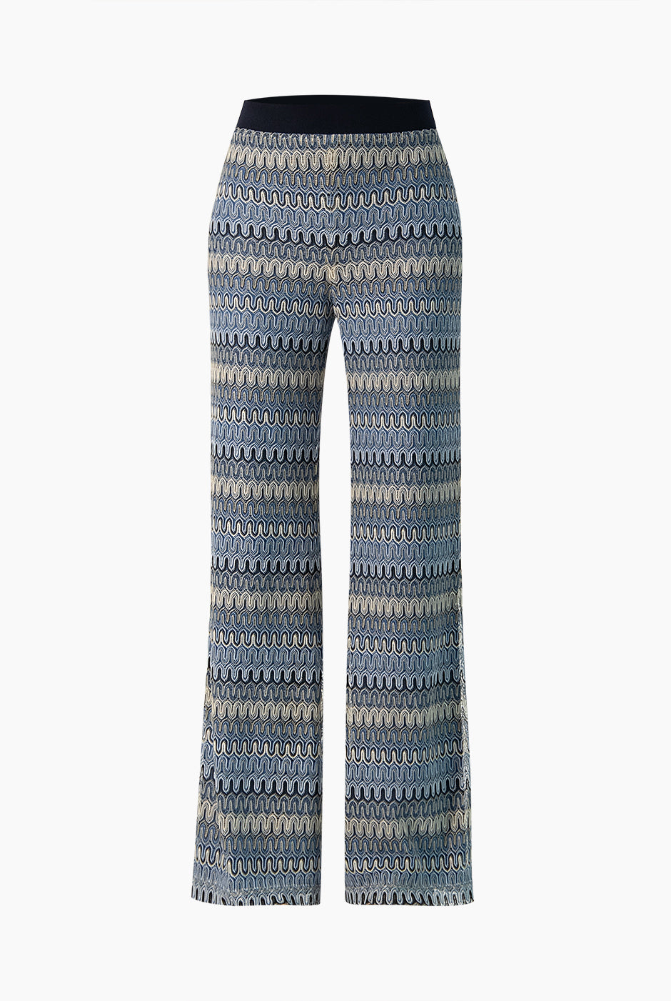 Pantalon de pierna amplia tejido