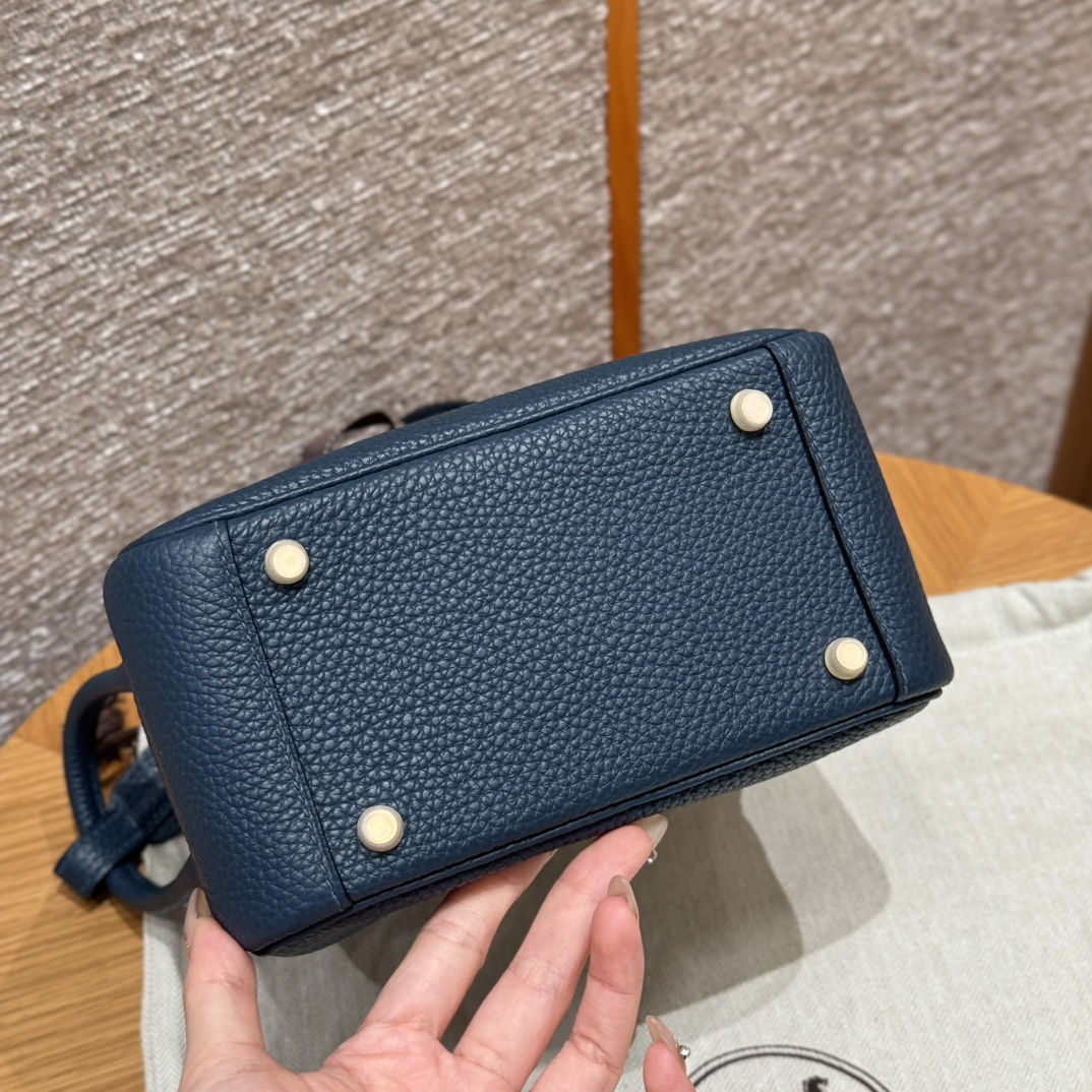 Hermès Lindy 7PBlue presse bag (handmade to order)