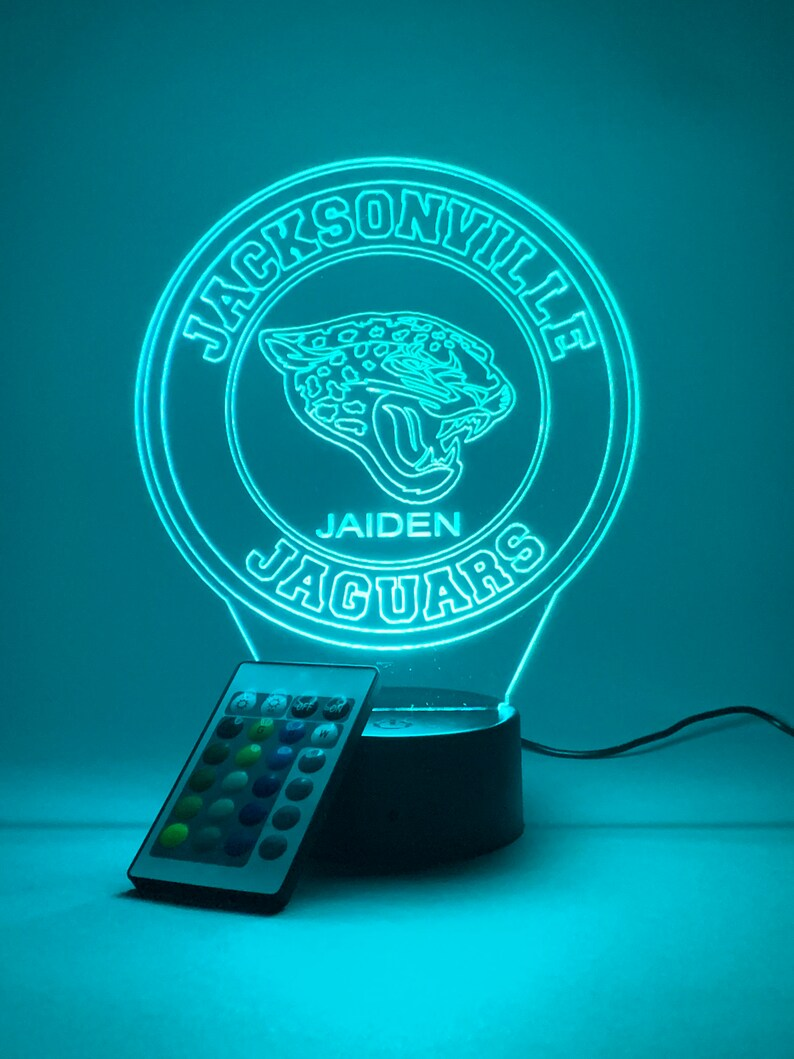 JACKSONVILLE JAGUARS 3D LAMP PERSONALIZED