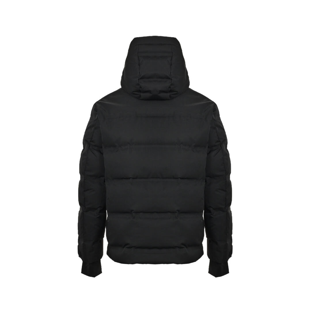 Moncler double-sided long zipper hooded down jacket