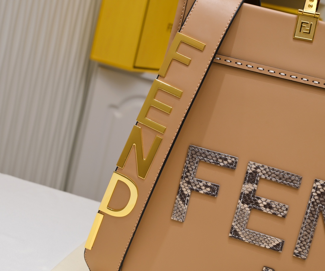FENDI TOTE snake print tote bag 3363