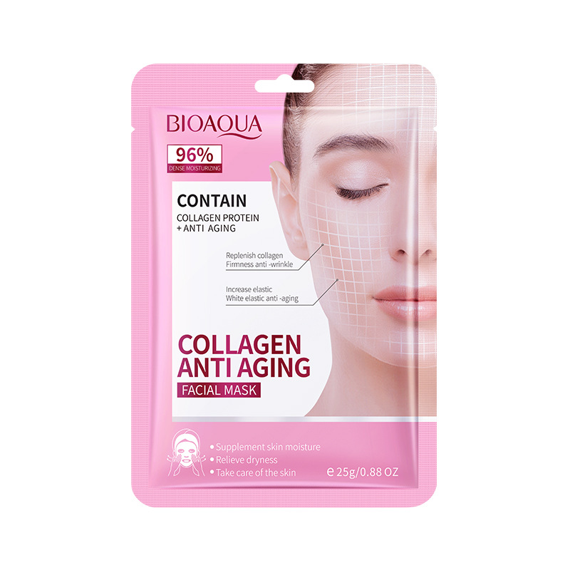 Hyaluronic acid moisturizes collagen and contains vitamin E to keep the skin vibrant and healthy