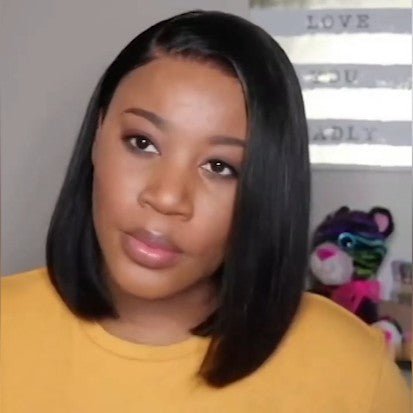 Black Friday | Natural Everyday Bob Basic Cap Lace Front Wig