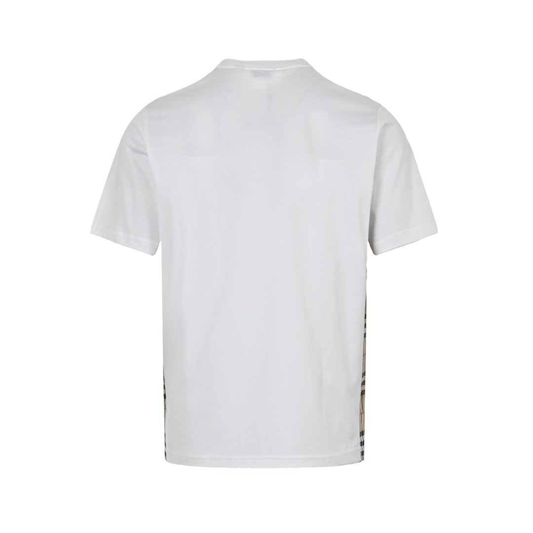 Burberry side check stitching short sleeves