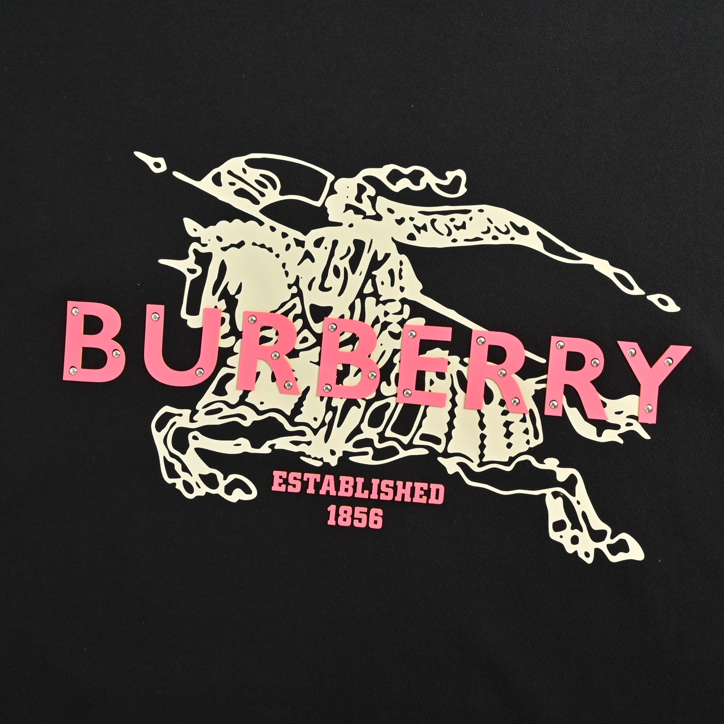 Burberry 25ss warhorse print lettering short-sleeve shirt