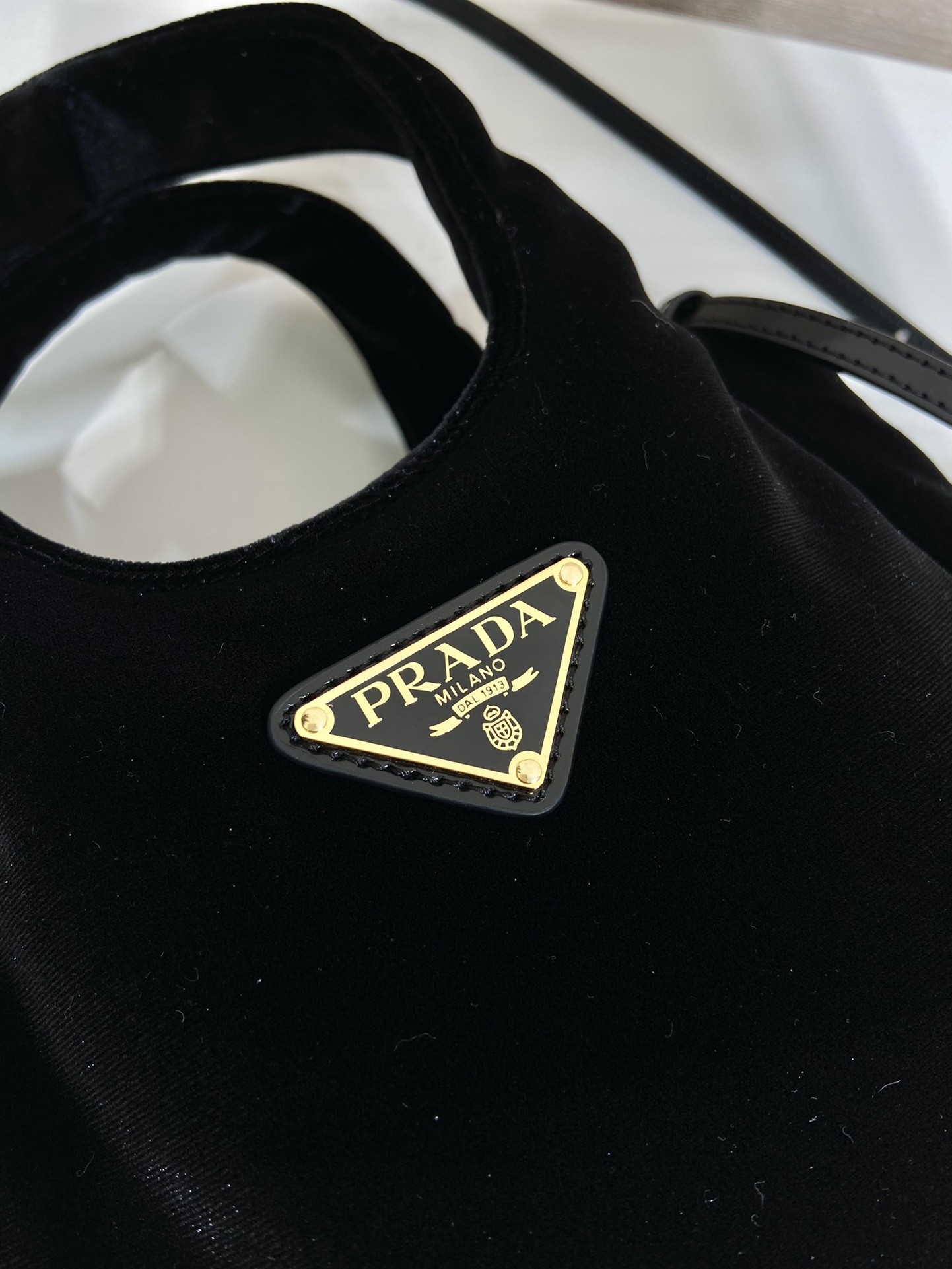 Prada Velvet Bucket Bag 1BA410