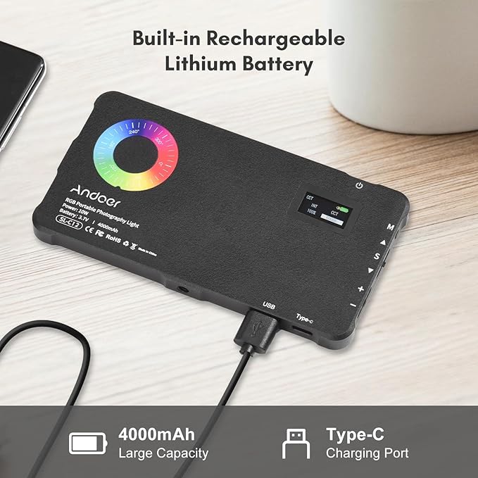 📷📷Full-color RGB shooting fill light