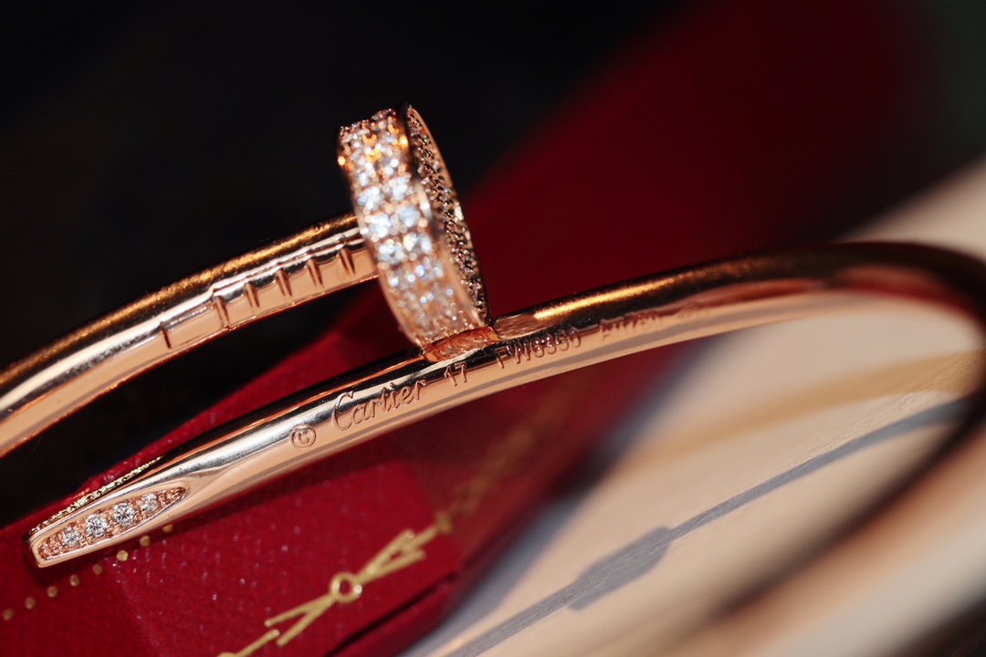 Cartier thick nail diamond bracelet
