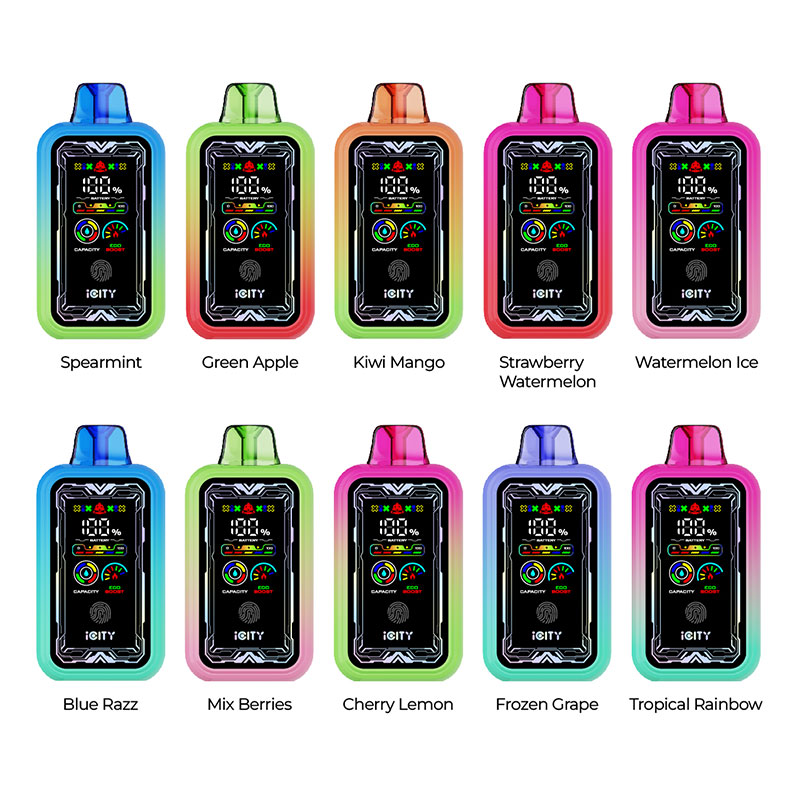iCity CT 35000 Touch Button Disposable Vape Kit 850mAh 25ml (35000 Puffs)-18724019