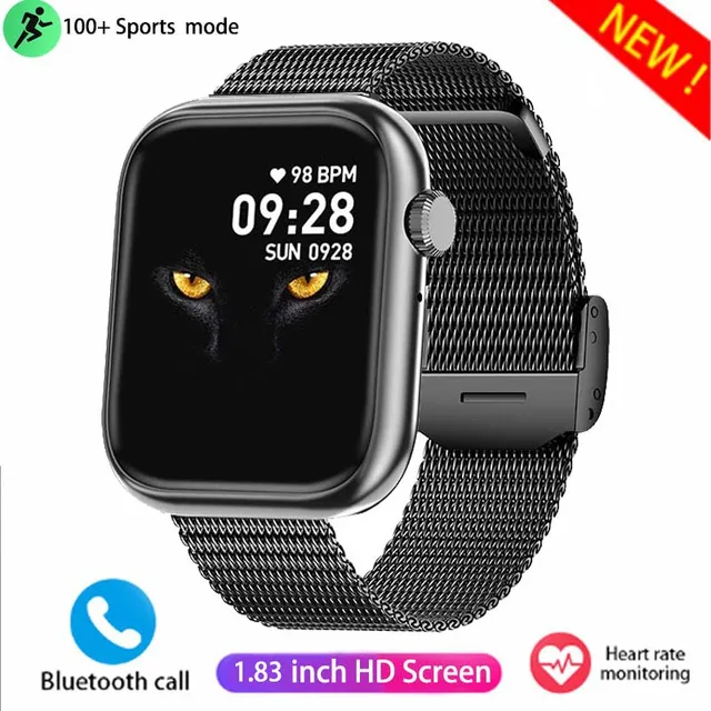 2024 New Women's Sport 1.85-inch smartwatch Women's Cycle Reminders HD Bluetooth Calls Men's smartwatch for Huawei Xiaomi + box