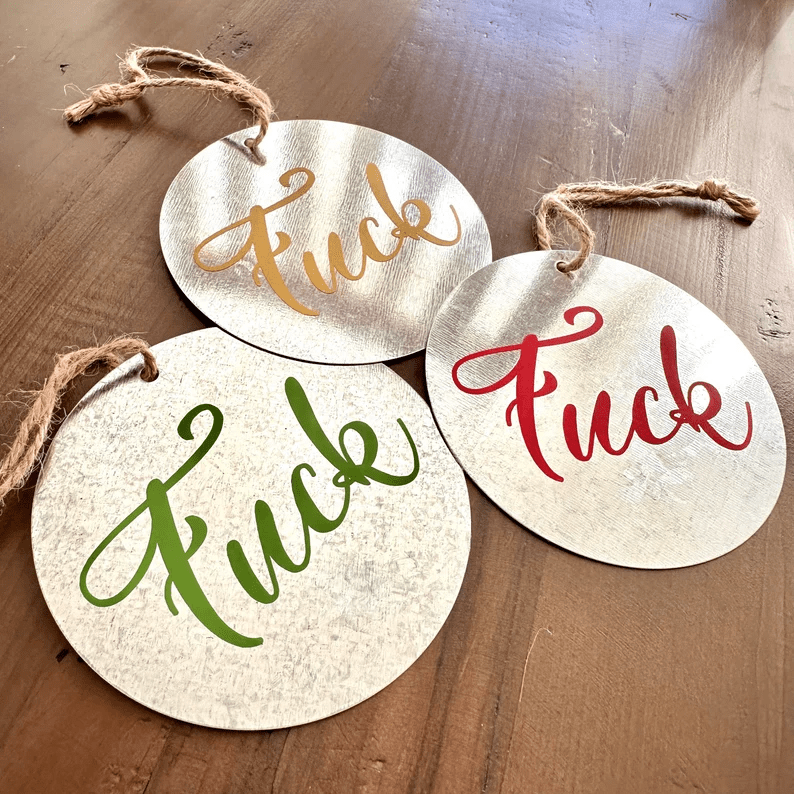 Sweary Christmas Ornamant