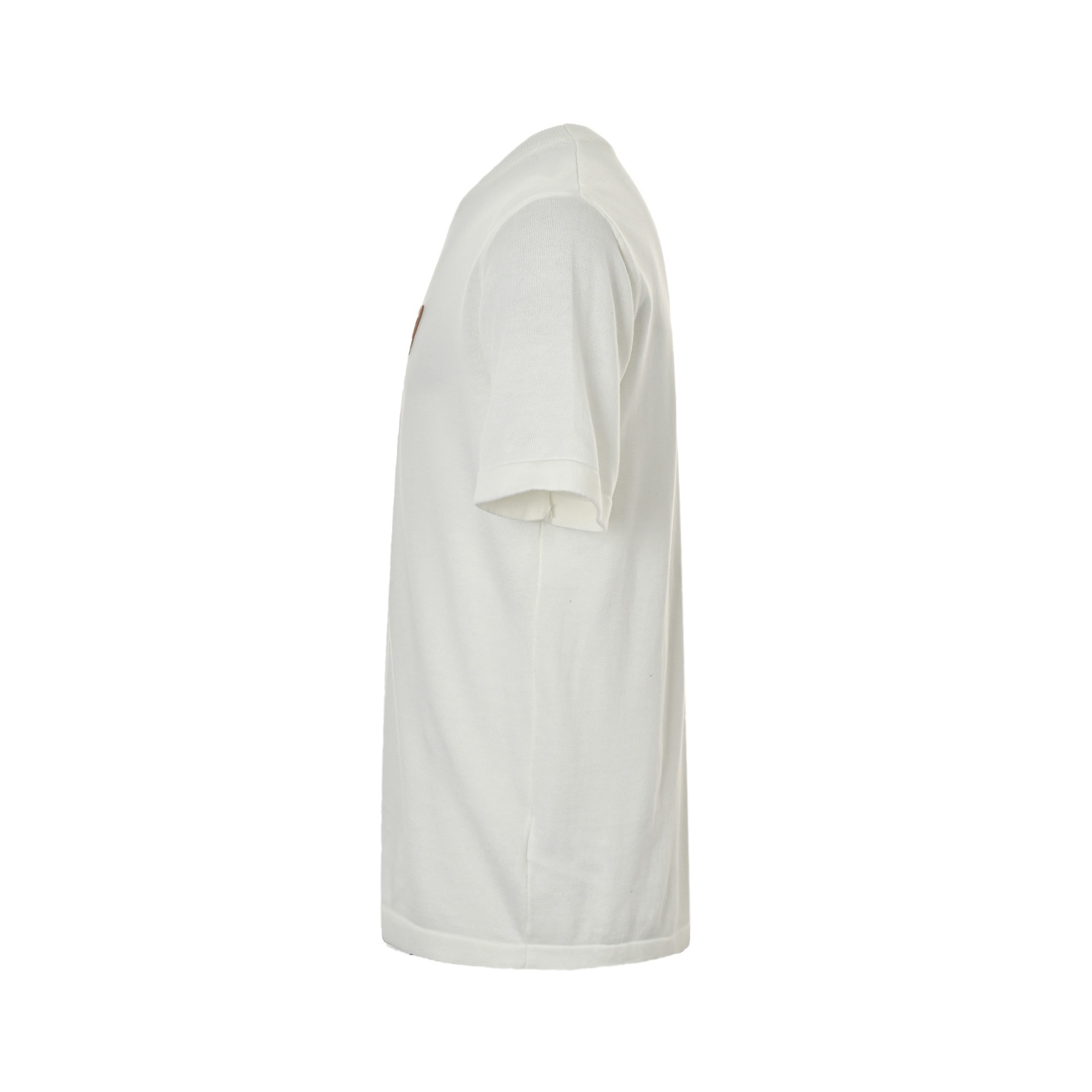 Louis Vuitton 25ss knitted short-sleeved shirt with leather patch on the chest