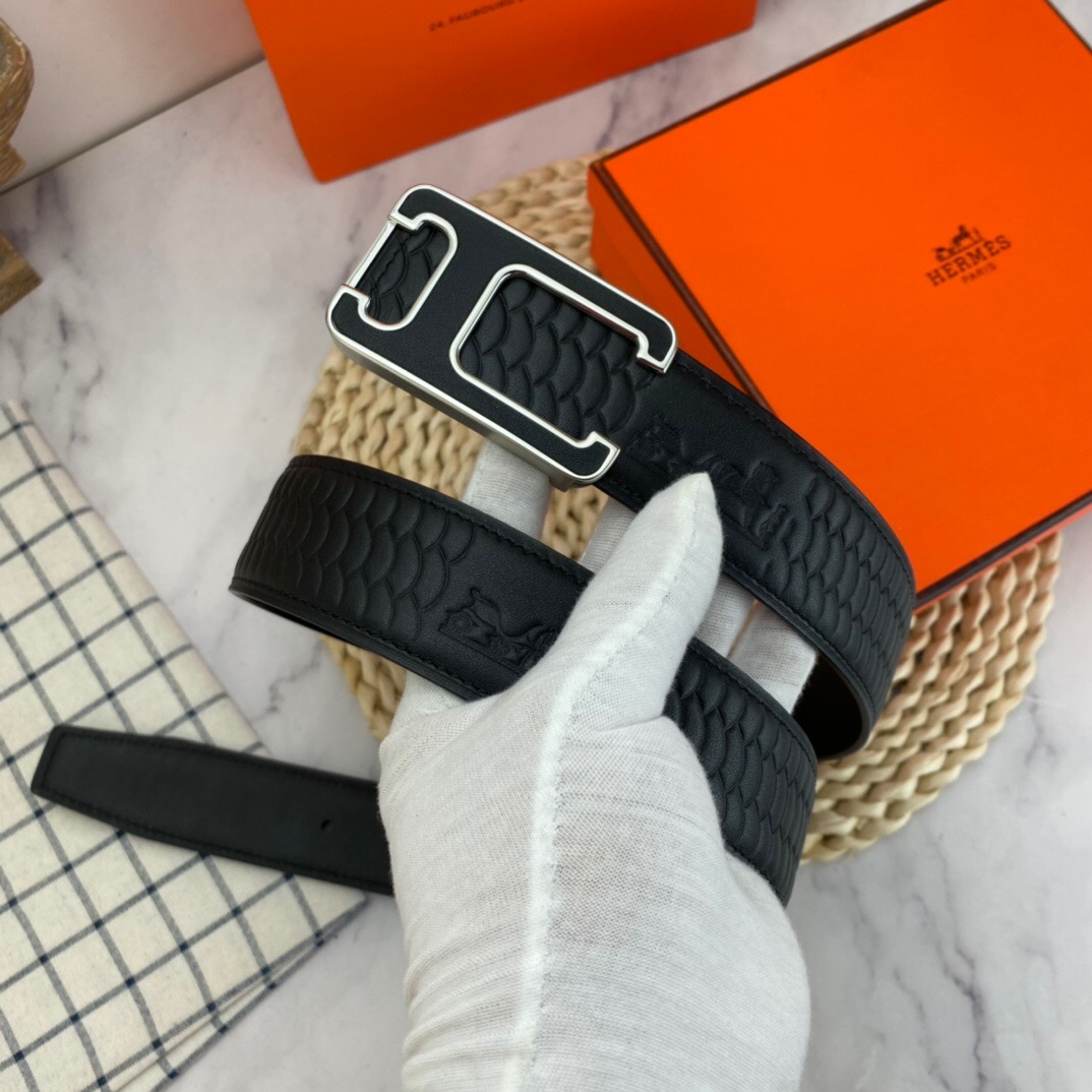 Hermès Special Leather Belt Series Width 3.8CM