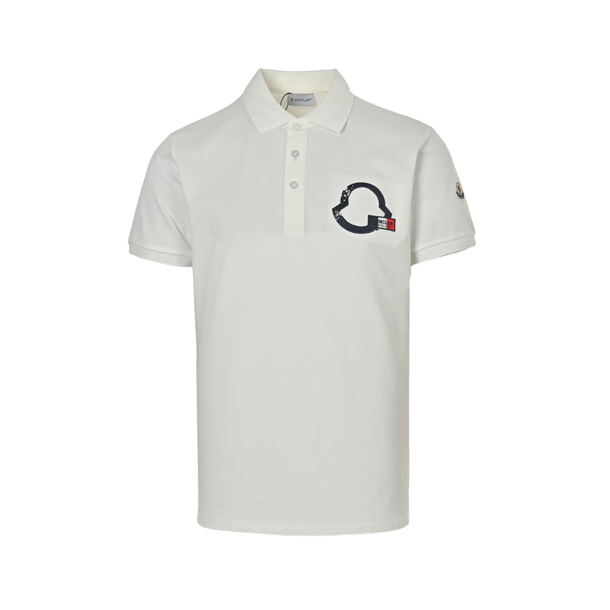 Moncler 25ss chest embroidered logo polo short sleeve