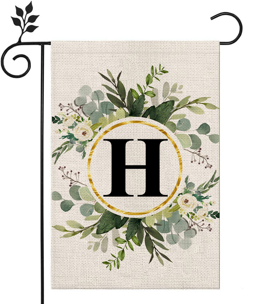 🔥Last Day Promotion-[SAVE 50% OFF]--Monogram Initial Letter Garden Flag-Family Last Name--BUY 3 GET 15% OFF & FREE SHIPPING