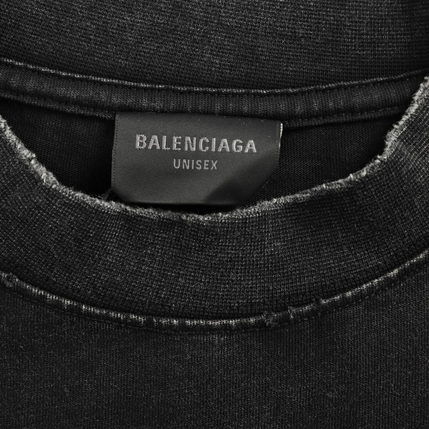 Balenciaga 25ss Valentine's Day Limited Edition Heart Letters Washed Short Sleeve