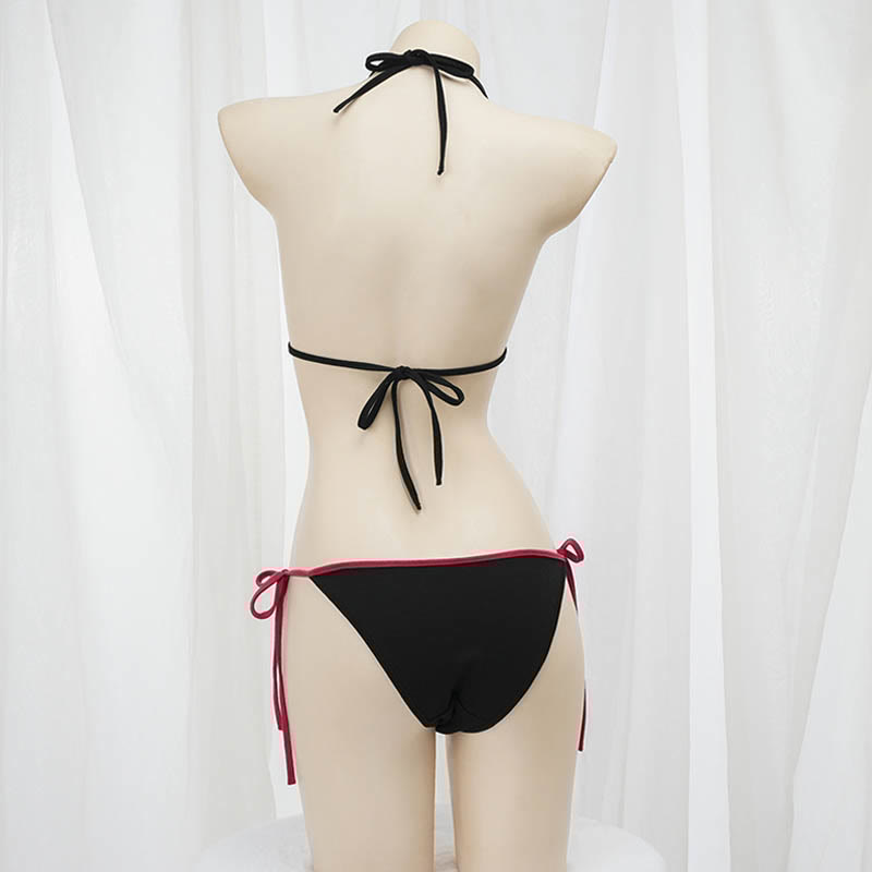 Demon Bikini Hoodie Lingerie Set