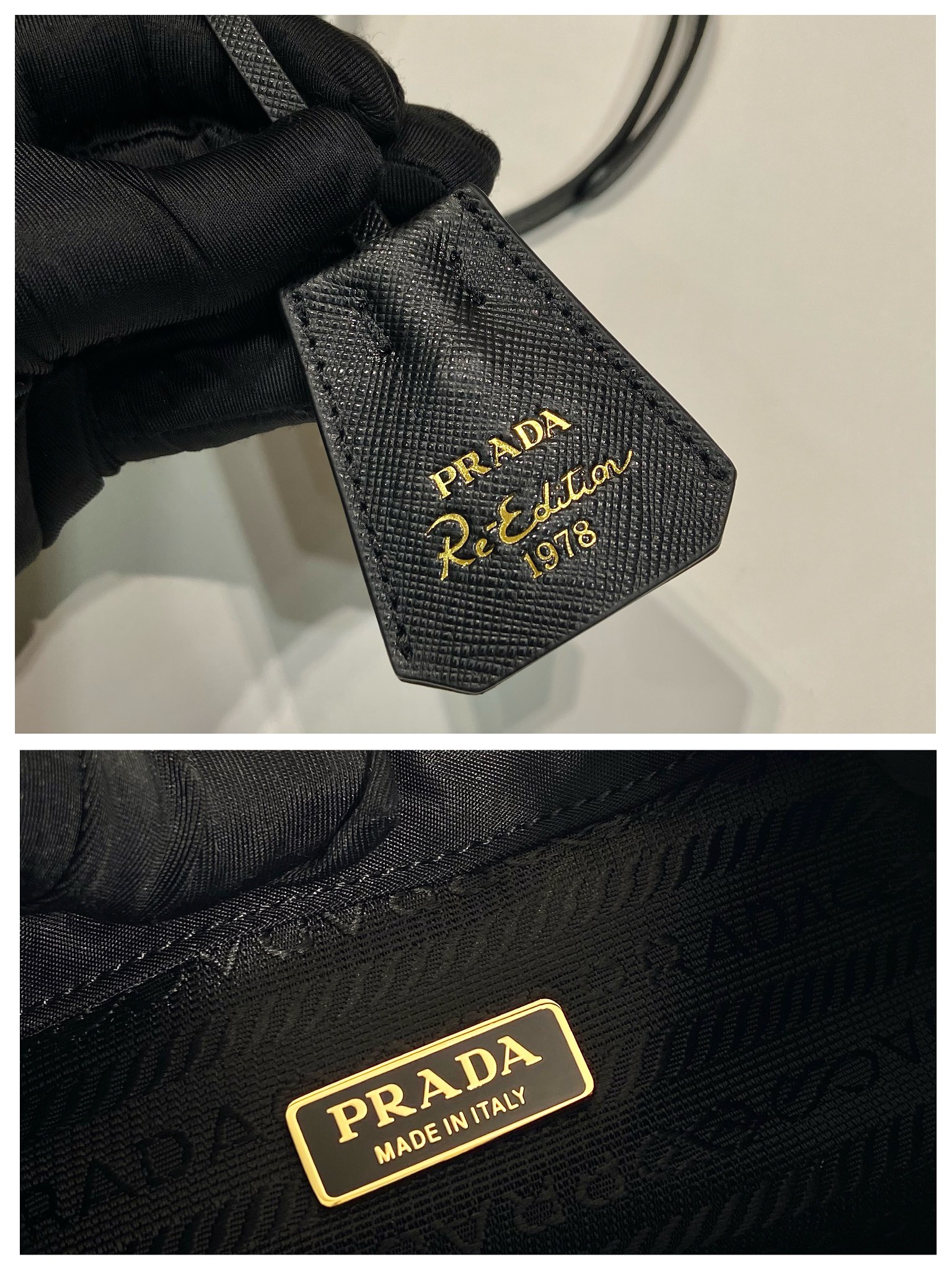 Prada Nylon Bucket Bag 1BE067