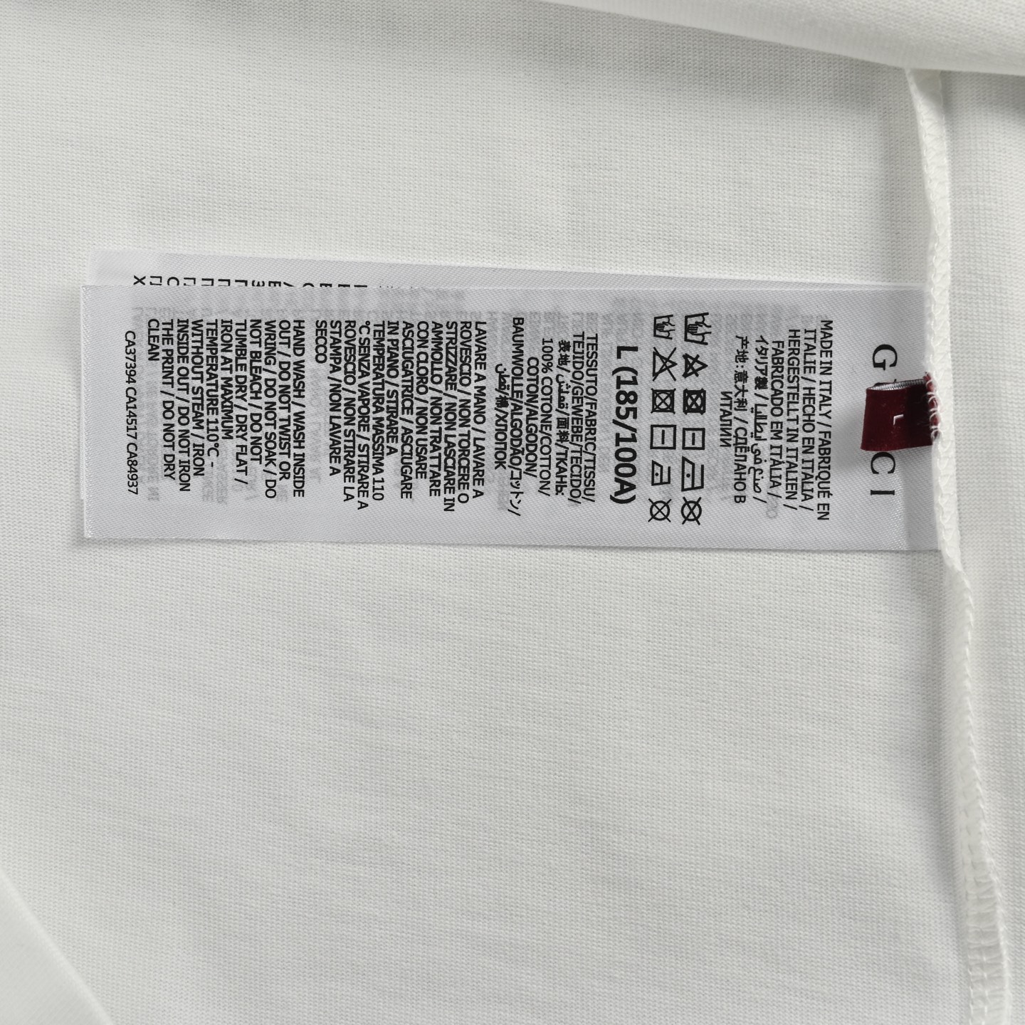Gucci 25ss blue threaded double G embroidered short sleeve