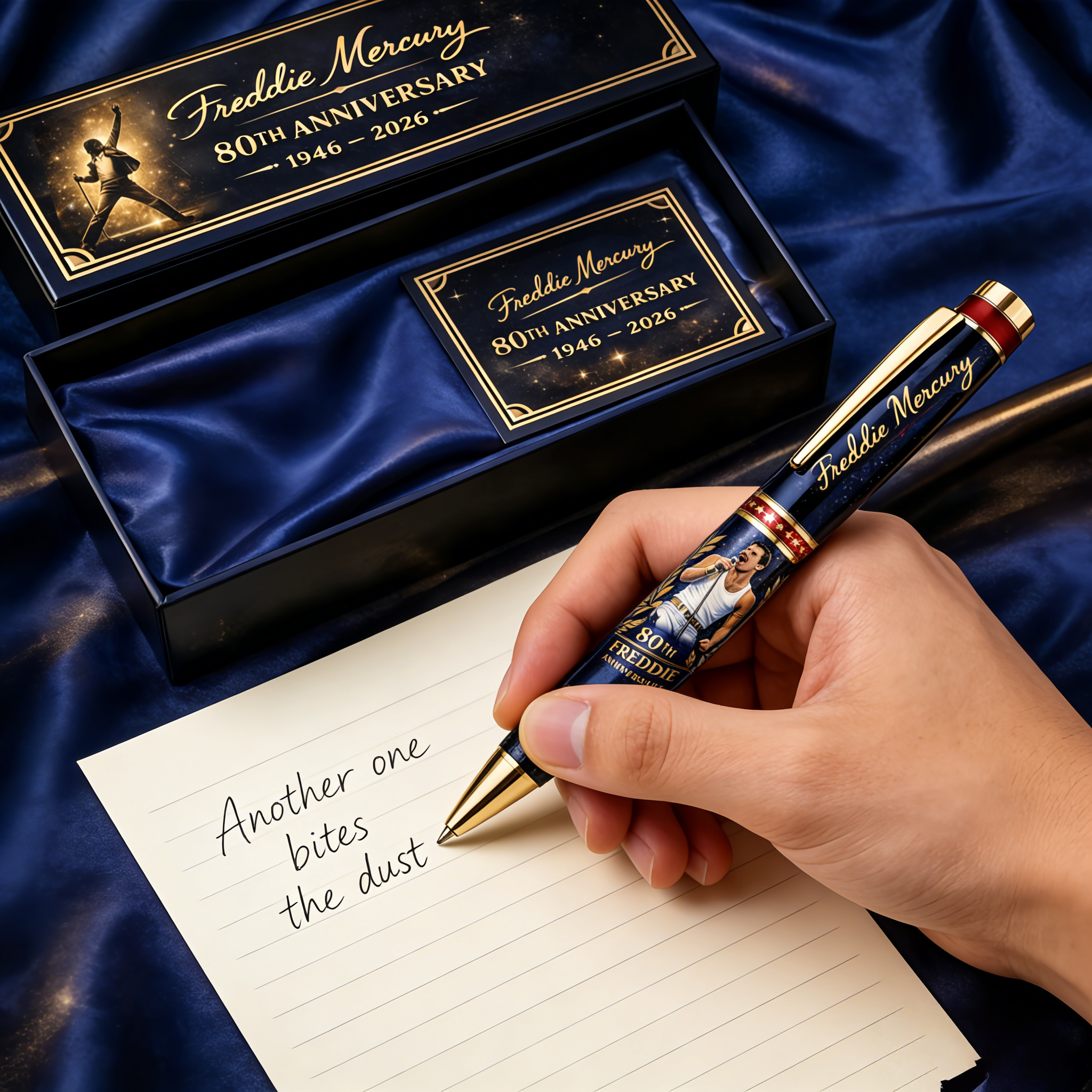 🎤 Freddie Mercury 80th Anniversary Commemorative Pen (1946–2026)