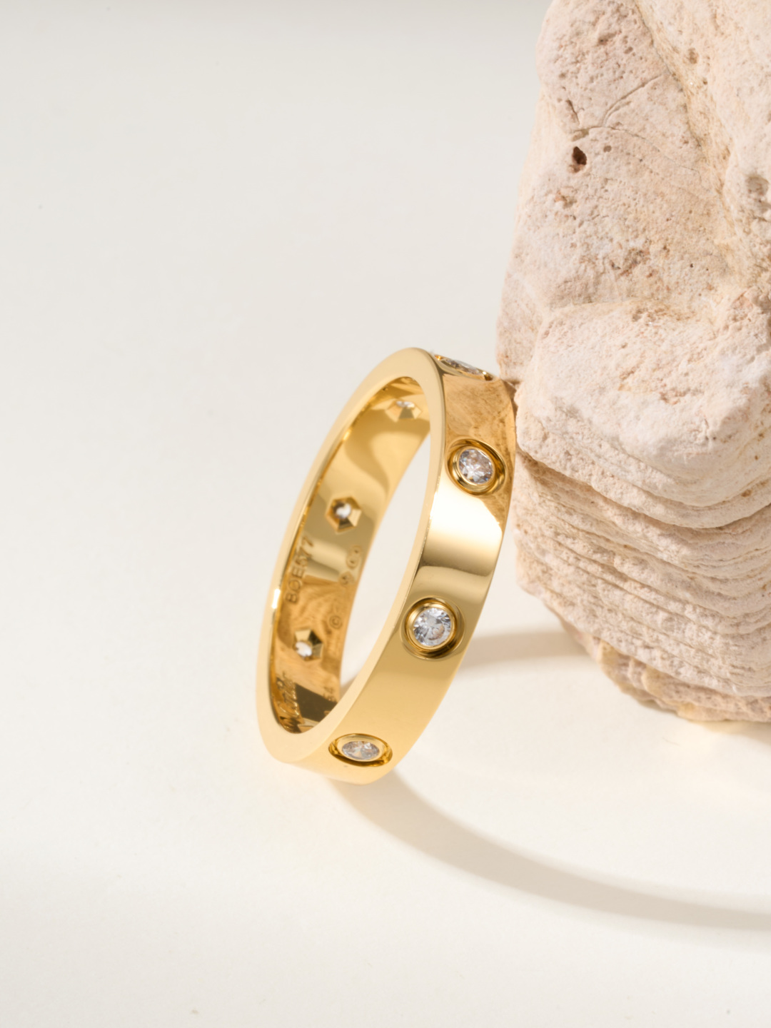 Cartier love narrow 8 diamond ring