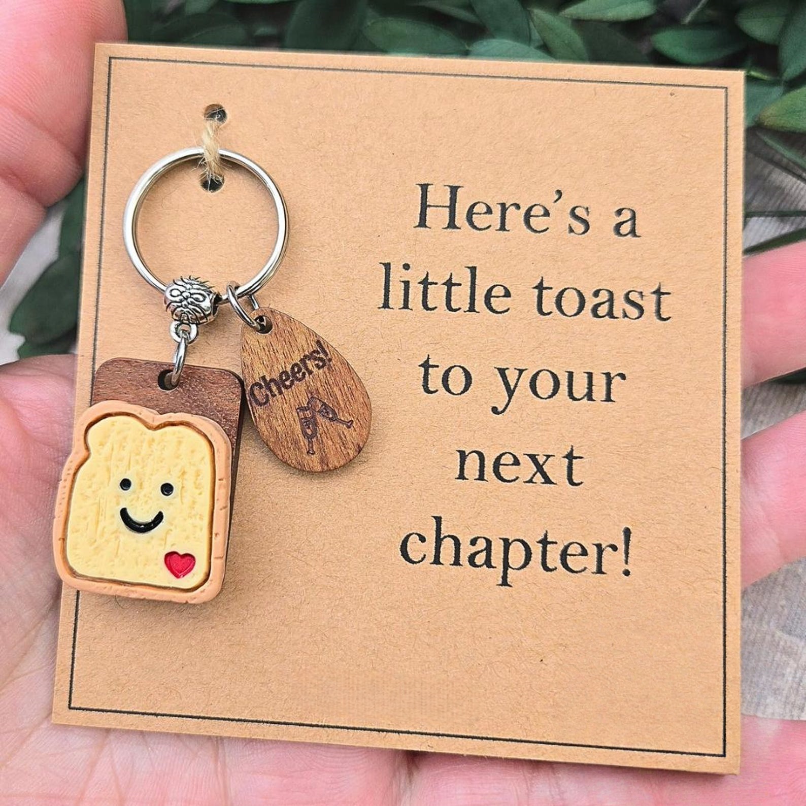 Funny little toast keyring | Gift for new chapter