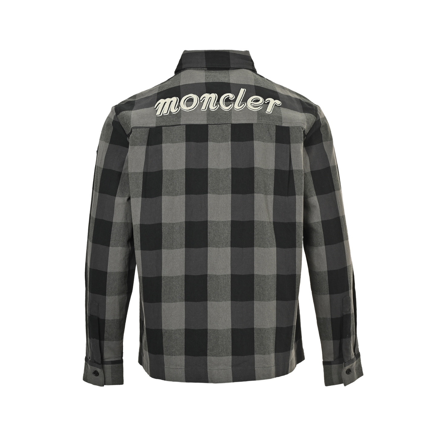 Moncler 25Fw Mercedes-Benz co-branded plaid shirt
