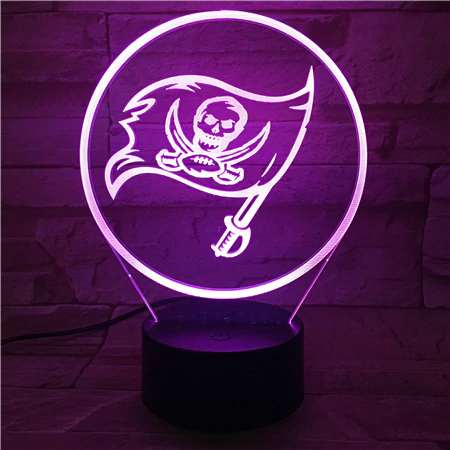 TAMPA BAY BUCCANEERS 3D LED LIGHT LAMP