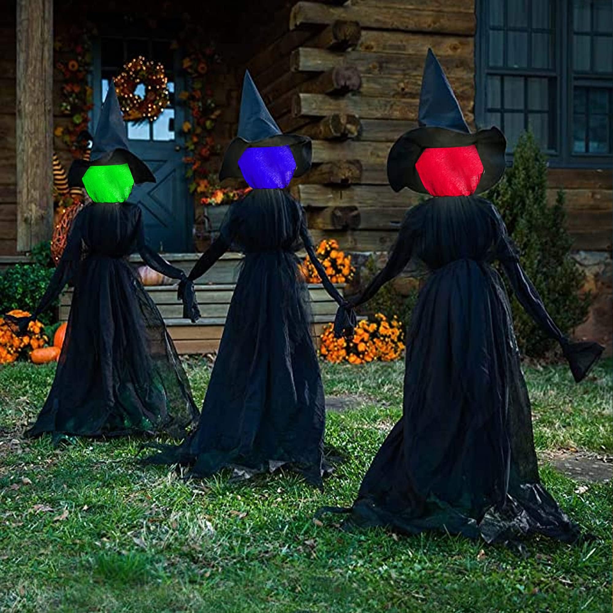 ✨Halloween Lighted Witches with Stakes🧙‍♀️