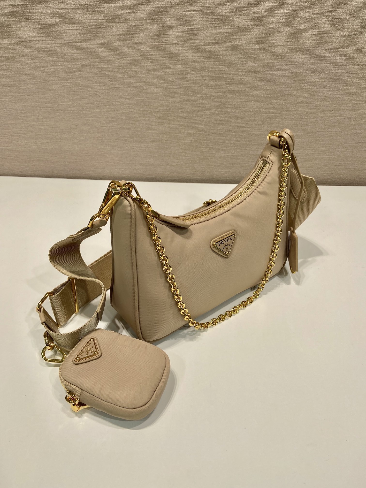 Prada nylon Hobo tote bag 1BH204