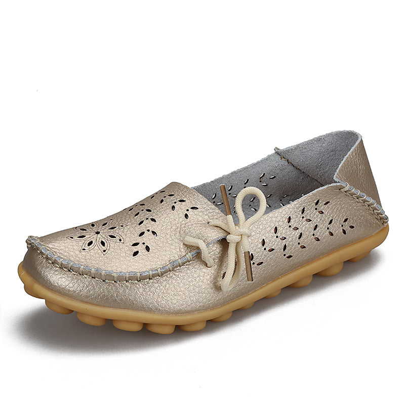 New Hollow Leather Casual Shoes