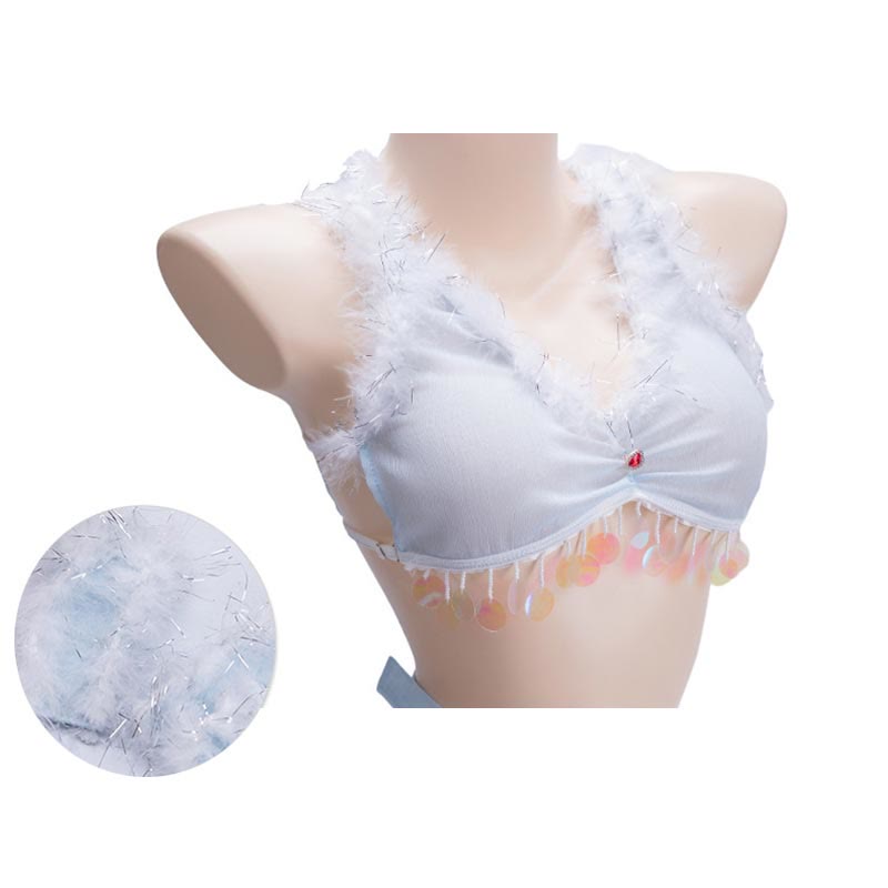 Cosplay Sexy Plush Top See-through Mesh Skirt Lingerie