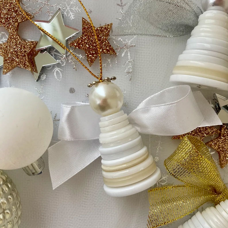 ANGEL Button Tree Decoration Craft Kits