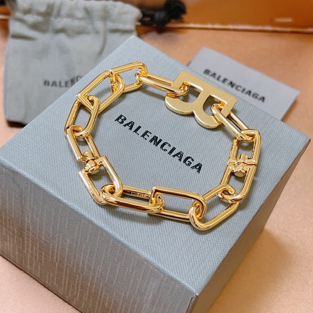 Balenciaga B chain bracelet