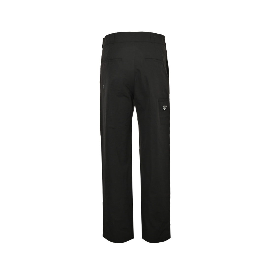 Prada 24Fw triangle logo recycled nylon trousersV
