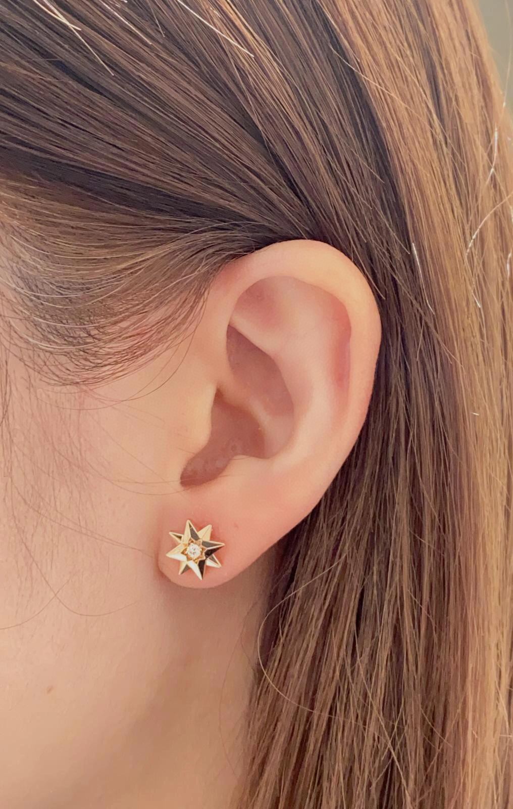Dior eight-pointed star earrings
