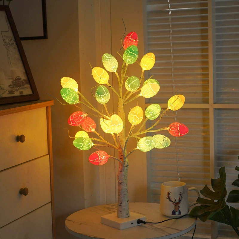 Easter Birch Tree Egg Decorative Lights💥（Free 24 eggs of random colors）