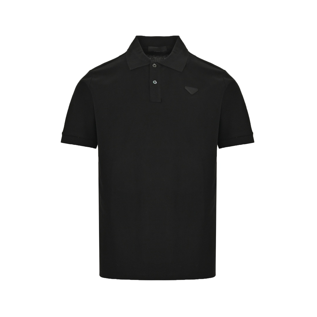 Prada 24ss Basic Triangle Logo Polo Short Sleeve